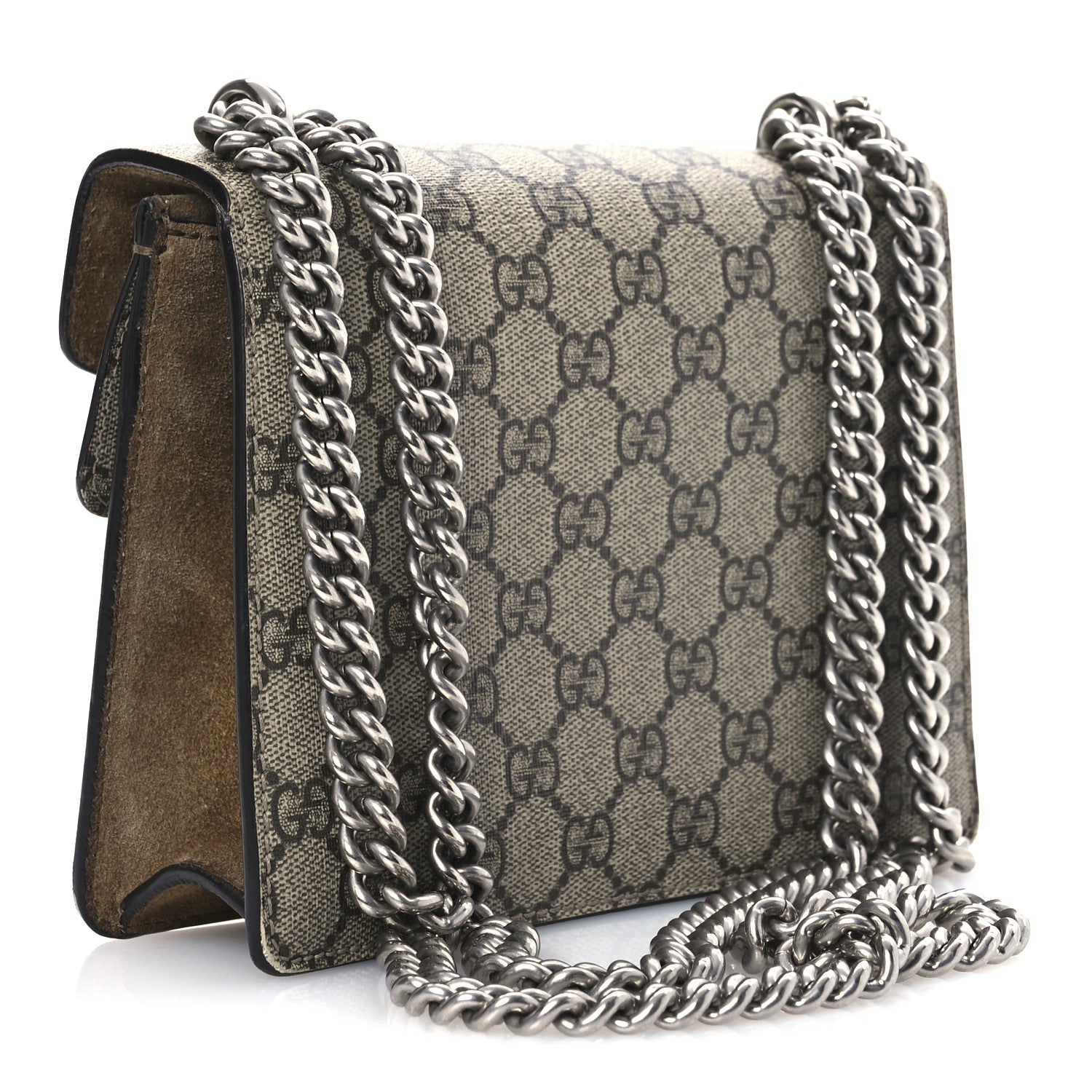 Gucci GG Supreme Monogram Mini Dionysus Shoulder Bag Taupe 3 of 16