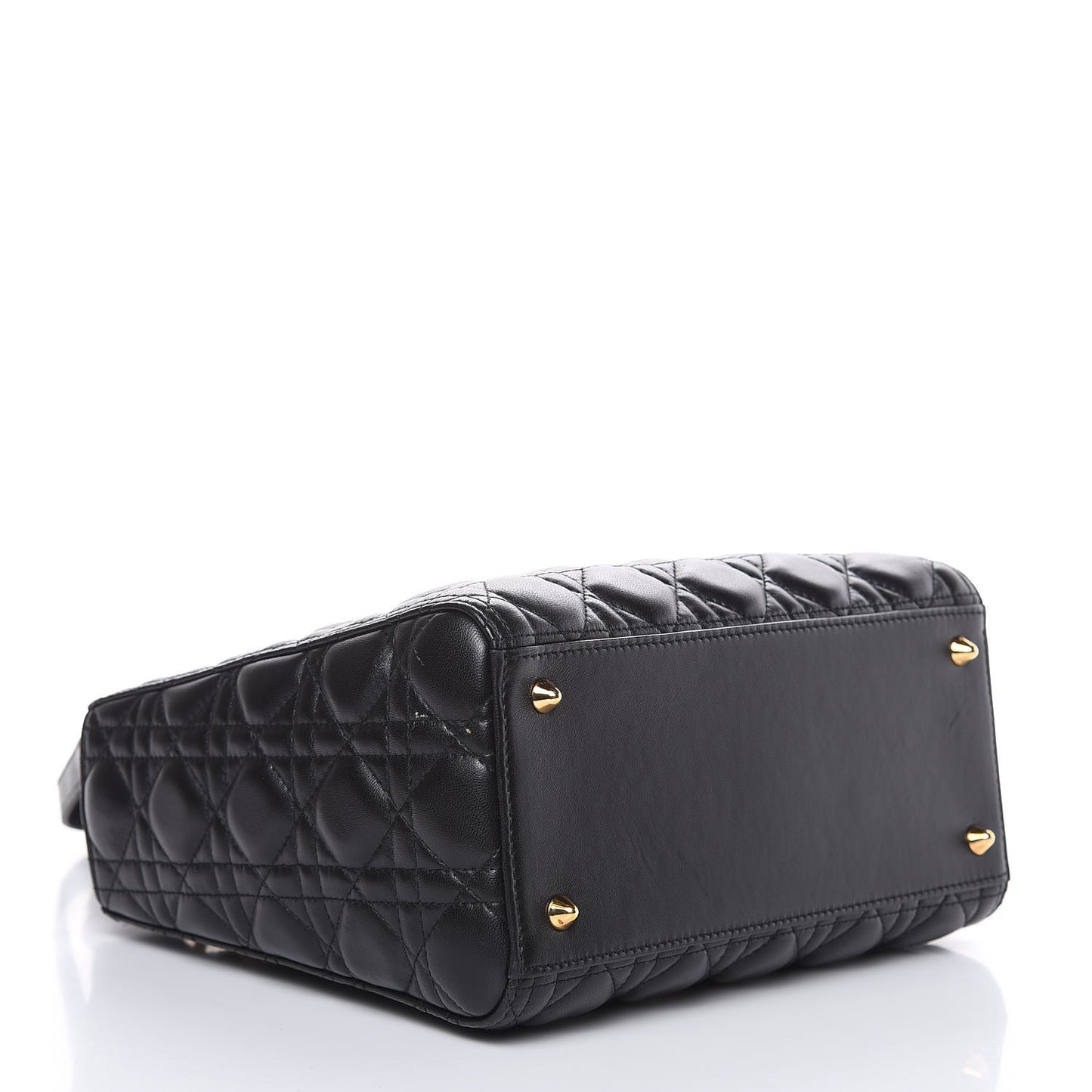 Lambskin Cannage Medium Lady Dior Black