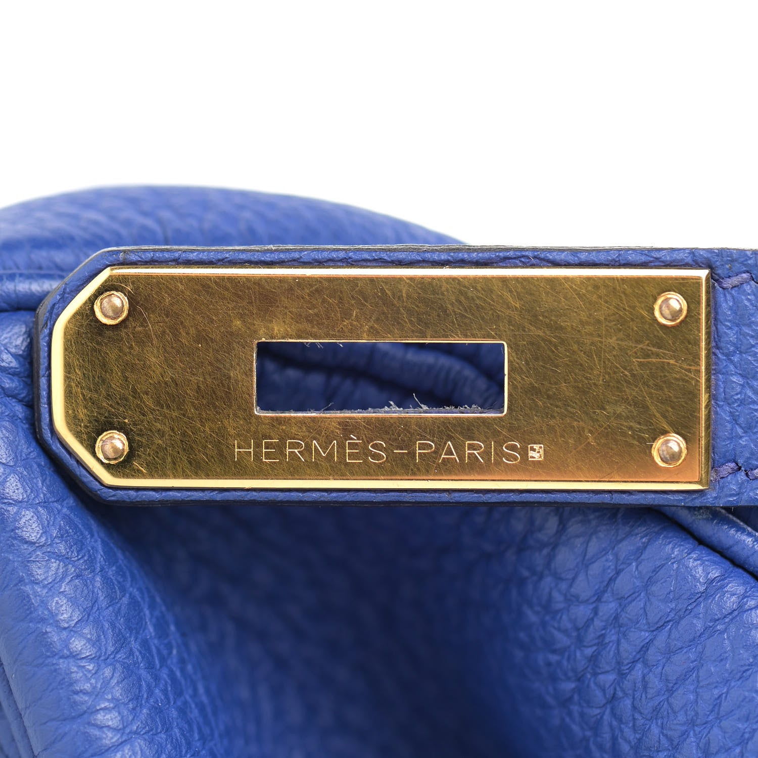 Hermes Togo Kelly Retourne 35 Bleu Electrique 18 of 38