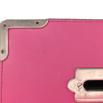 Prada City Calf Saffiano Studded Cahier Bag Fuxia Black 15 of 15