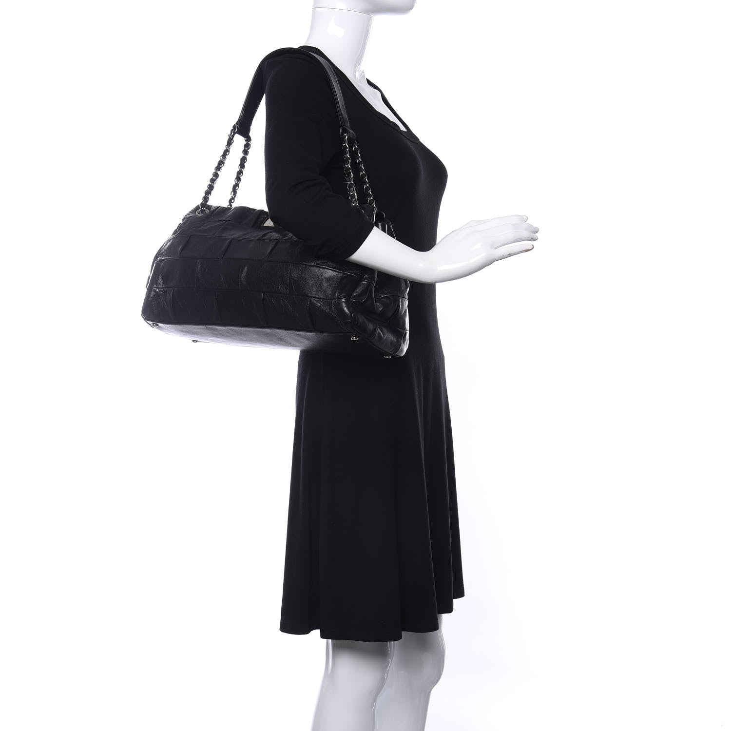 Chanel Lambskin Igloo Shoulder Bag Black 2 of 9