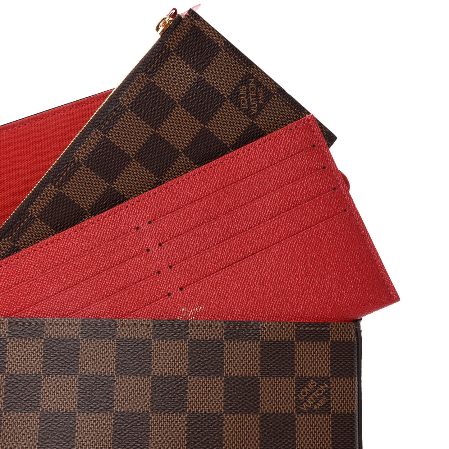 Damier Ebene Pochette Felicie Chain Wallet