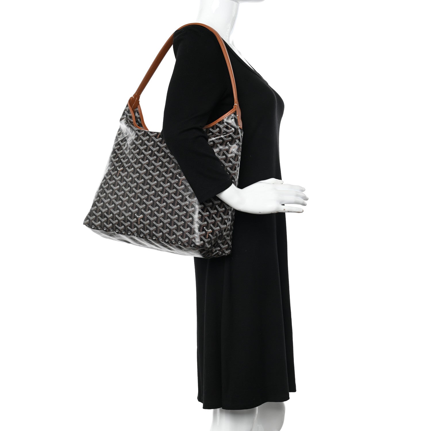 Goyard Goyardine Boheme Hobo Black Gold 2 of 12