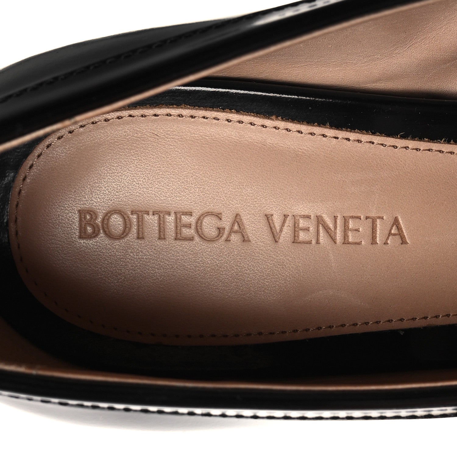 Bottega Veneta Glossy Calfskin Monsieur 70mm Loafer Pumps 38 Black 7 of 7