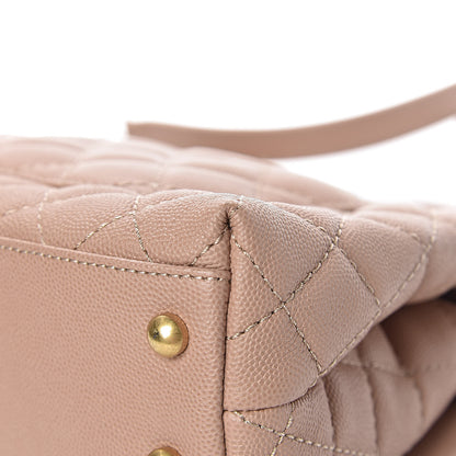 Chanel Caviar Quilted Mini Coco Handle Flap Beige 11 of 11