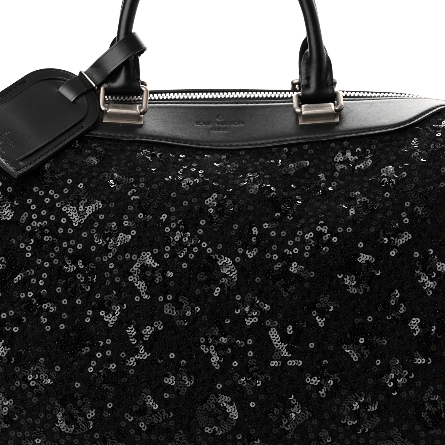 Louis Vuitton Sequin Monogram Sunshine Express Speedy Black 7 of 9