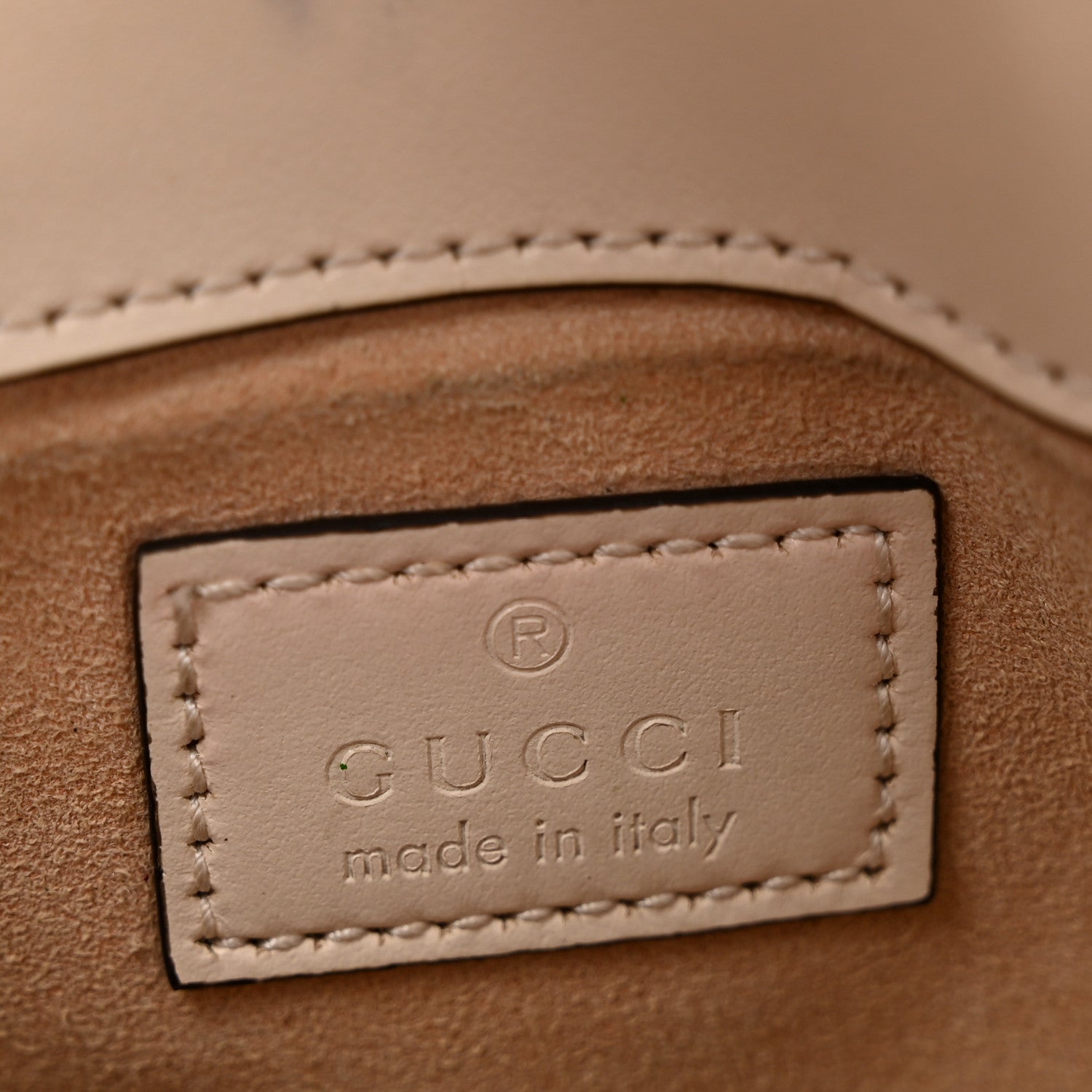 Gucci Calfskin Matelasse Super Mini GG Marmont Shoulder Bag White 6 of 14