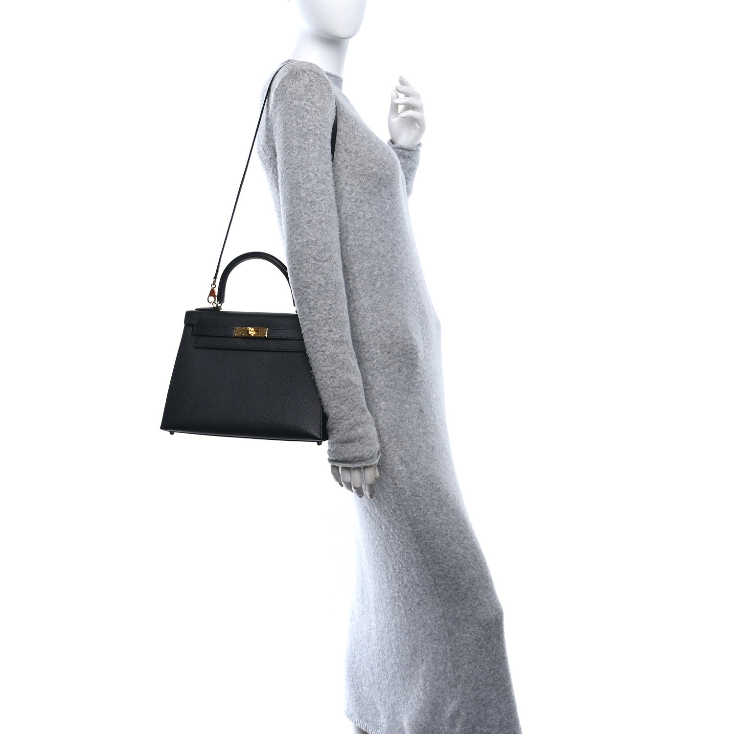 Hermes Epsom Kelly Sellier 28 Black 2 of 11
