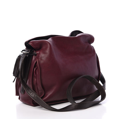 Loewe Nappa Small Flamenco Shoulder Bag Wine 2 of 13