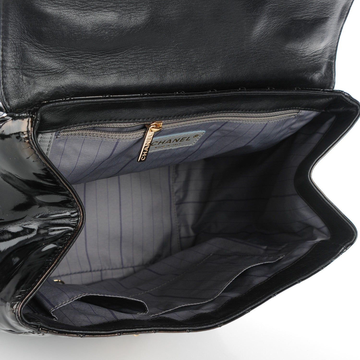 Chanel Glazed Calfskin Quilted Mademoiselle Bag Black 5 of 7