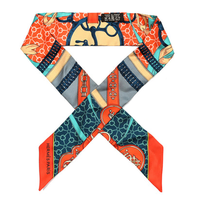 Hermes Silk La Promenade Du Matin Twilly 1 of 4