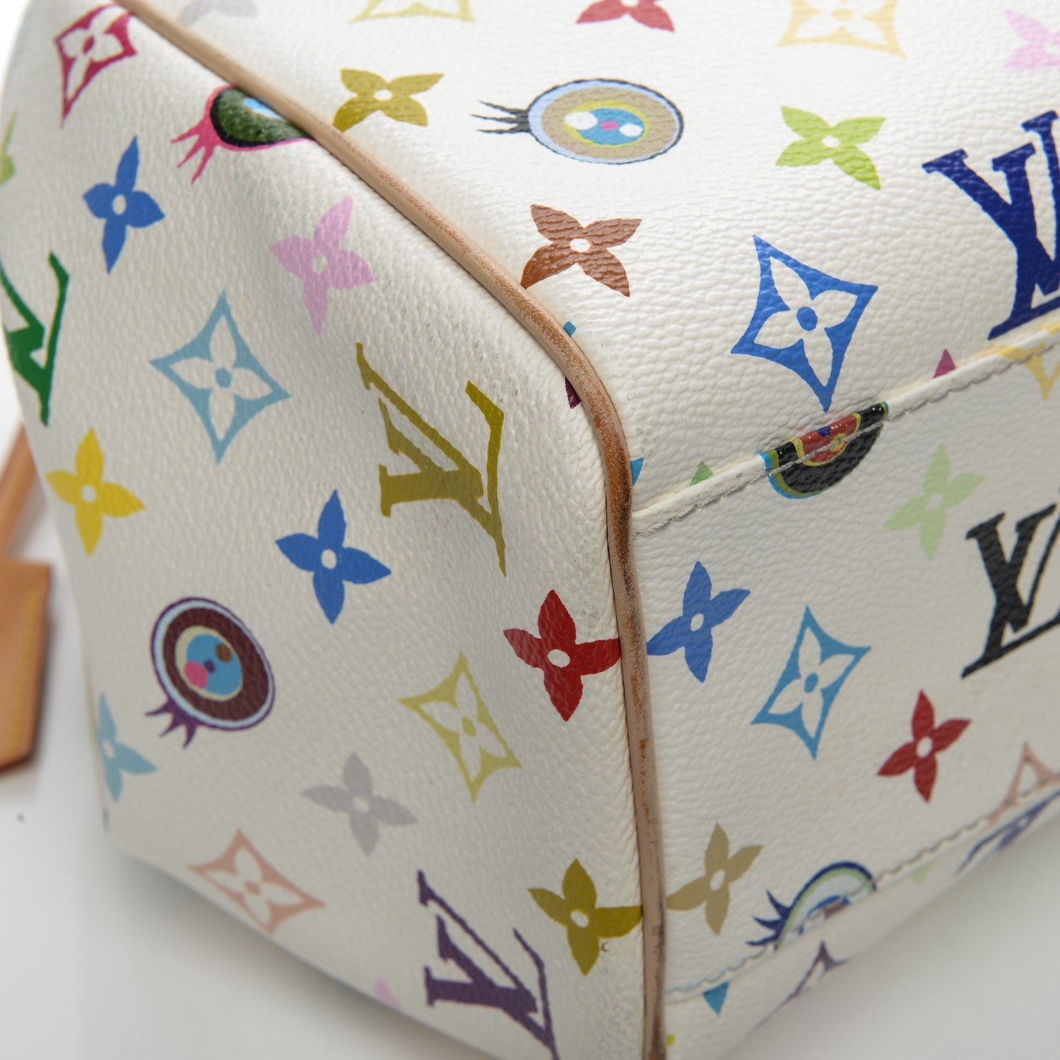 Louis Vuitton Monogram Multicolor Murakami Eye Love You White 10 of 13