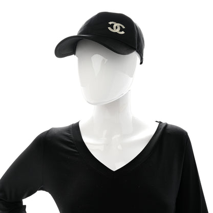 Chanel Cotton CC Cap Hat Black 2 of 9