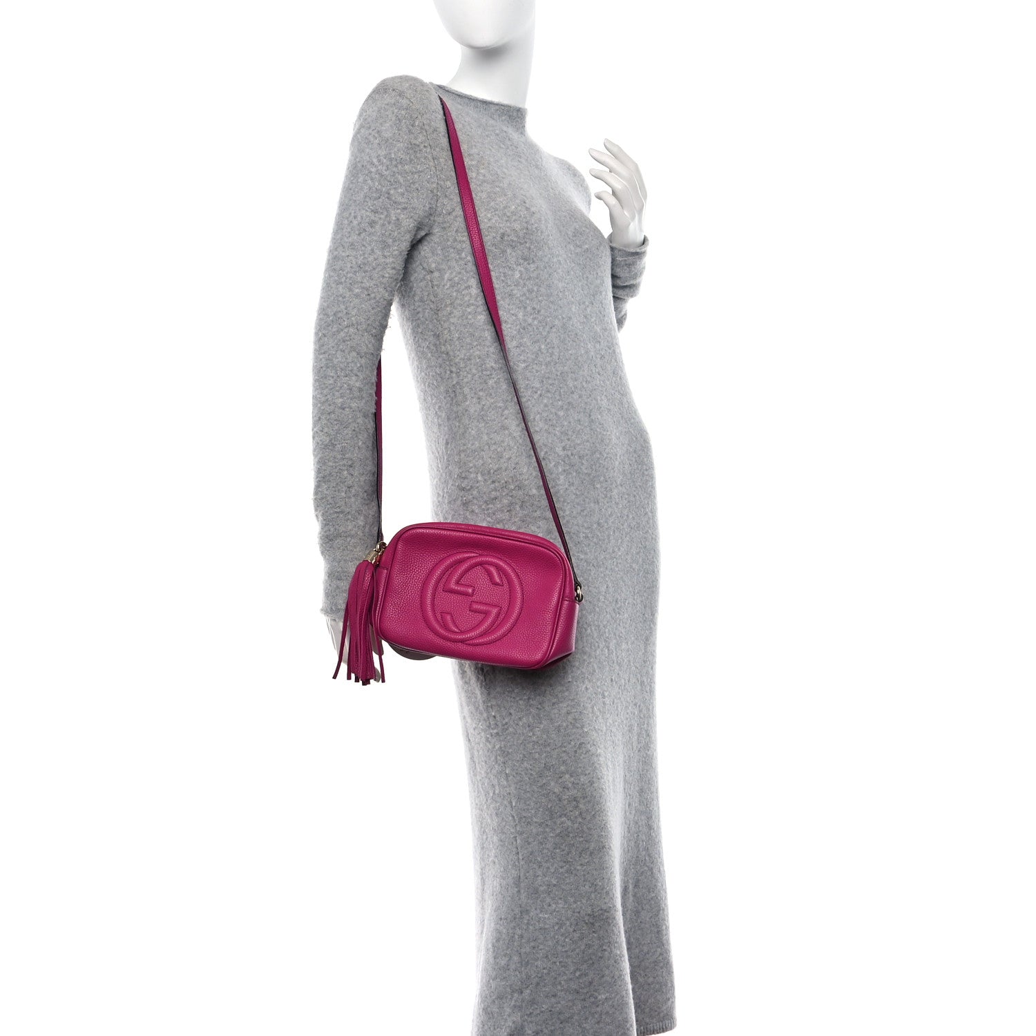 Gucci Cellrius Calfskin Small Soho Disco Bag Bright Bouganville 2 of 11