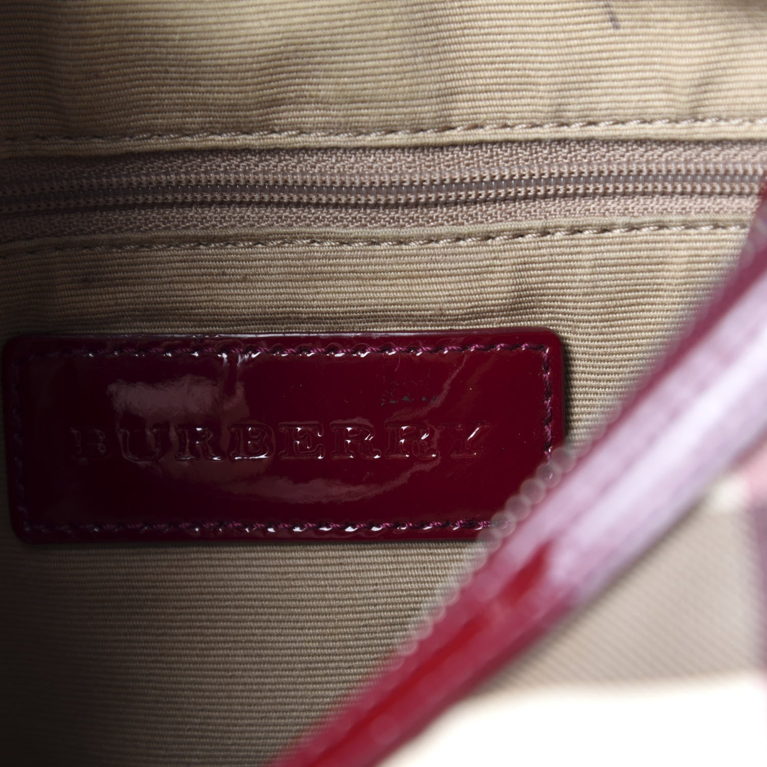 Burberry Patent Nova Check Julia Crossbody Bag Dark Red 12 of 13