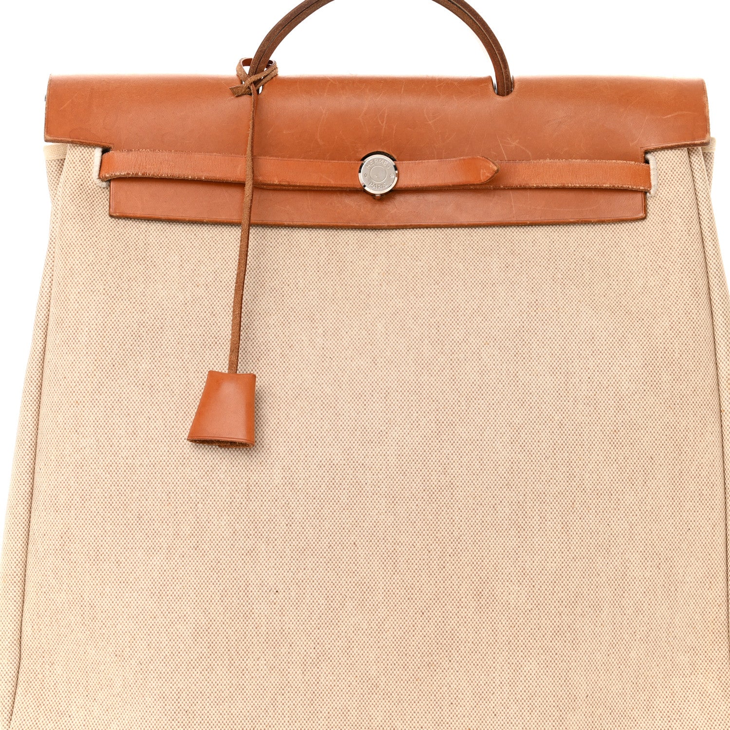 Hermes Toile Vache Calfskin Herbag 39 MM Natural 7 of 14