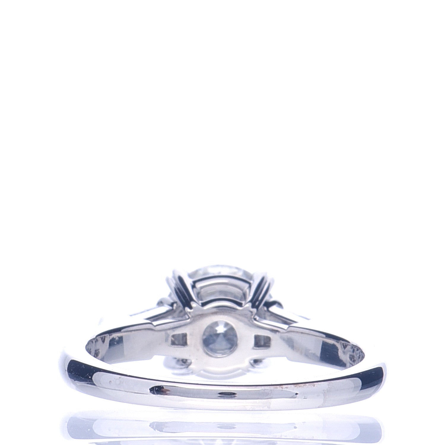 Harry Winston Platinum Diamond 1.40ct Classic Winston Round Brilliant Engagement Ring 51 5.75 3 of 7