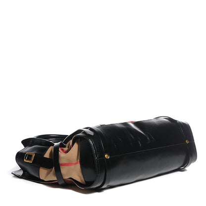 Burberry House Check Bridle Calfskin Kent Bag Black 4 of 8