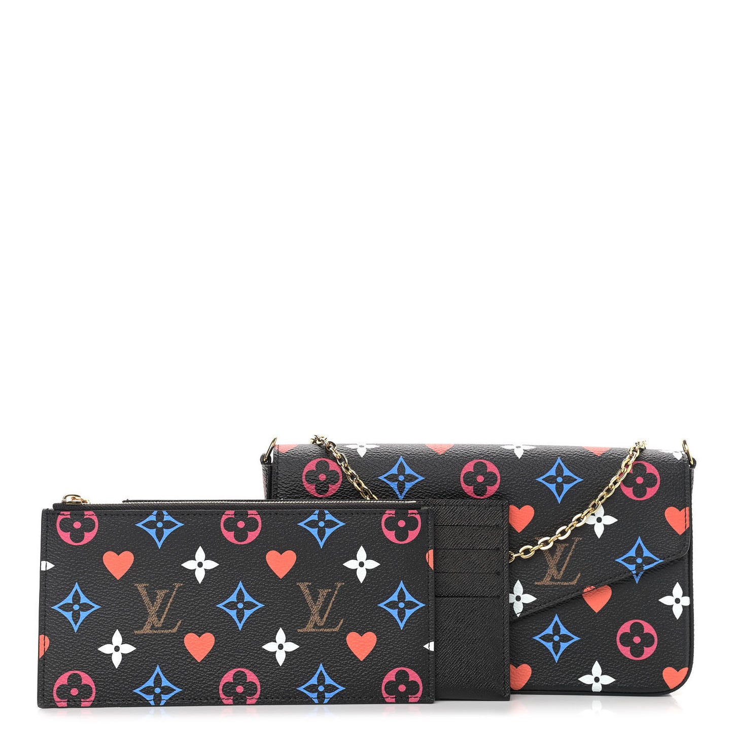 Game On Felicie Chain Wallet Black