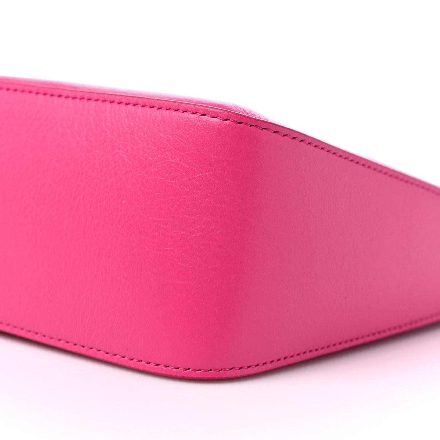 Givenchy Tumbled Calfskin Small Moon Cut Out Shoulder Bag Neon Pink 9 of 9