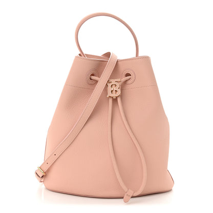 Burberry Grainy Calfskin Small TB Bucket Bag Dusty Pink 1 of 9