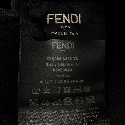 Fendi Wool Knit Zucca Beanie Black 4 of 5