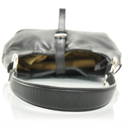 Prada Leather Zip Around Shoulder Bag Nero Black 5 of 8