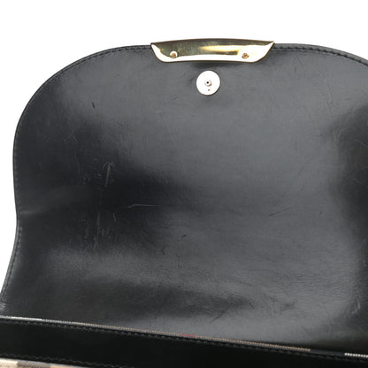 Burberry House Check Bridle Calfskin Small Abbott Crossbody Bag Black 11 of 20