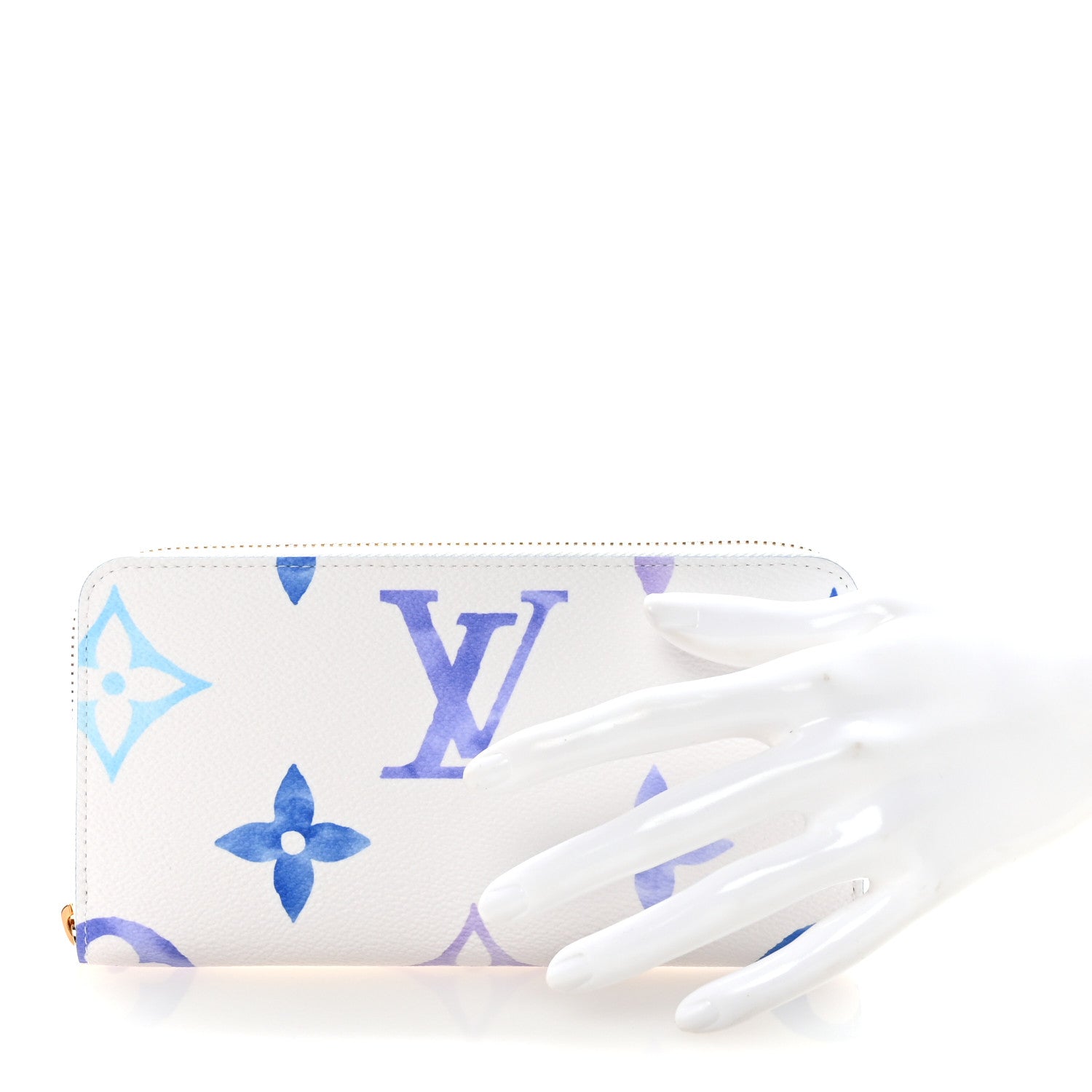 Louis Vuitton Monogram Giant By The Pool Zippy Wallet Resort Blue 2 of 6