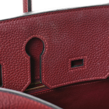 Hermes Togo Birkin 30 Rouge H 12 of 14