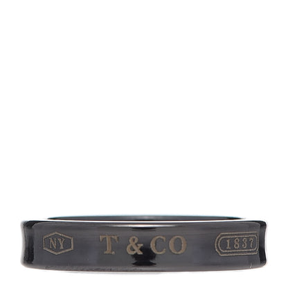 Tiffany Titanium 4mm Narrow 1837 Ring 51 5.75 1 of 4