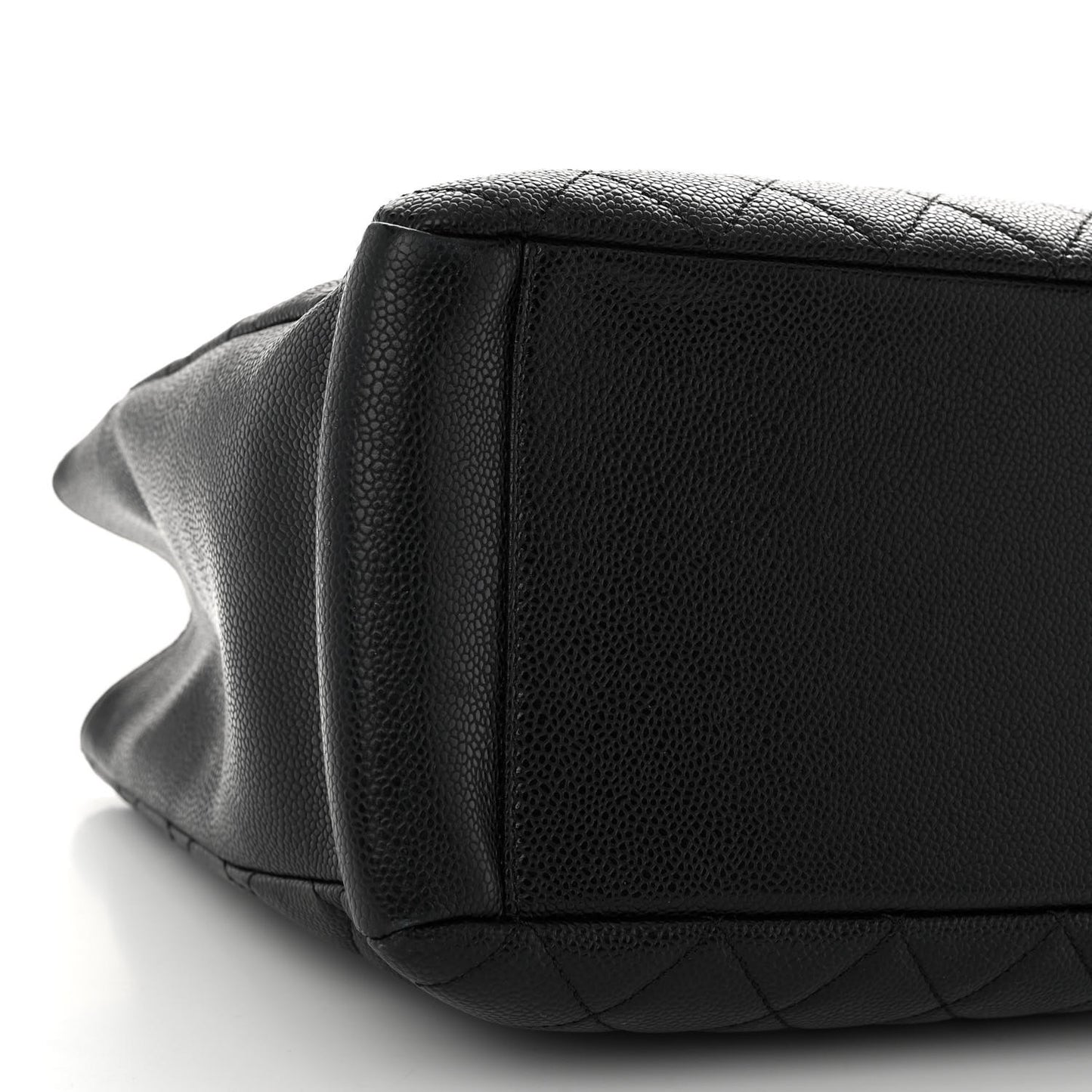 Caviar Quilted Grand Shopping Tote GST Black