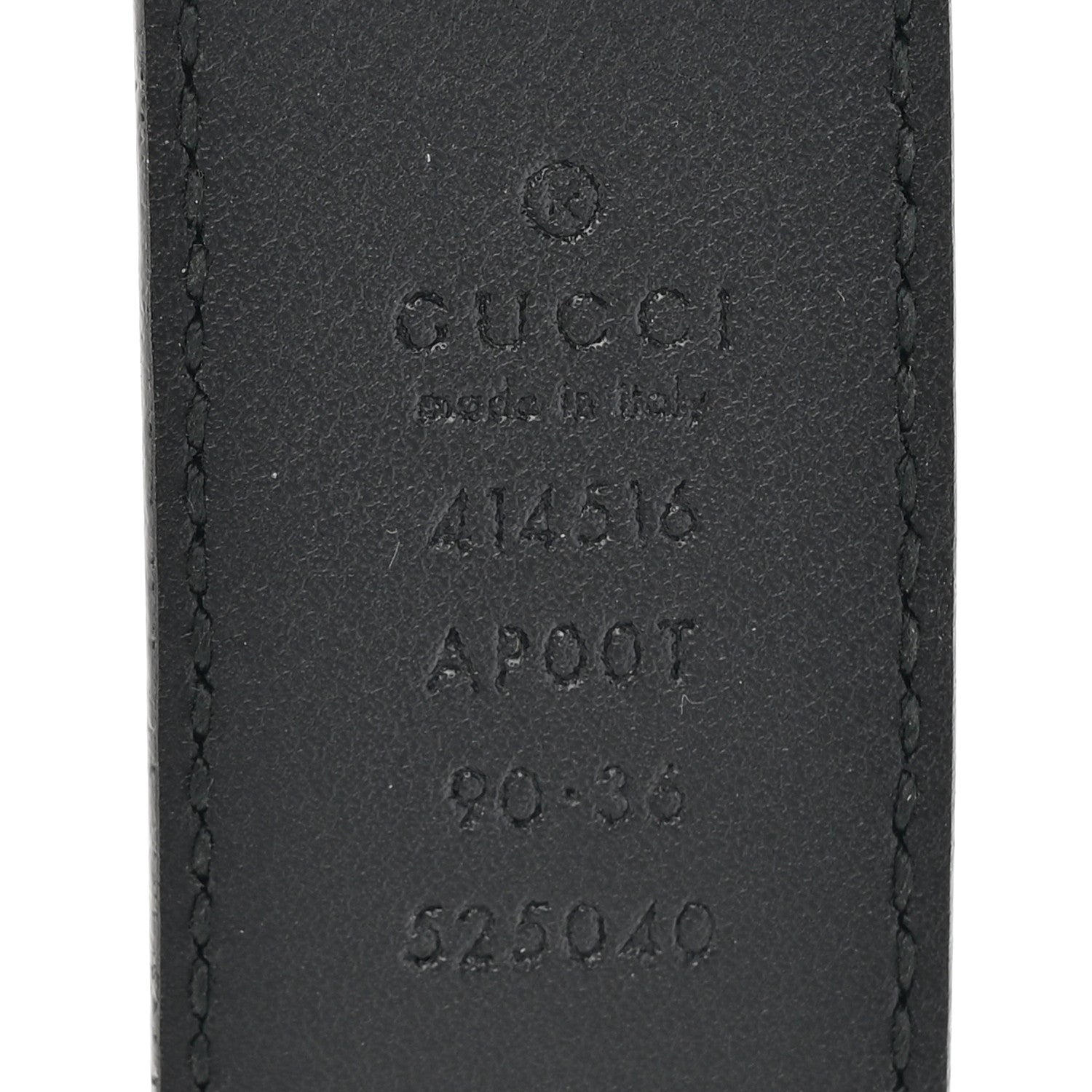 Gucci Calfskin Double G 30mm Belt 90 36 Black 3 of 5