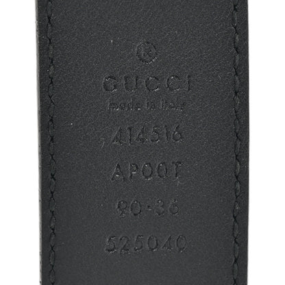 Gucci Calfskin Double G 30mm Belt 90 36 Black 3 of 5
