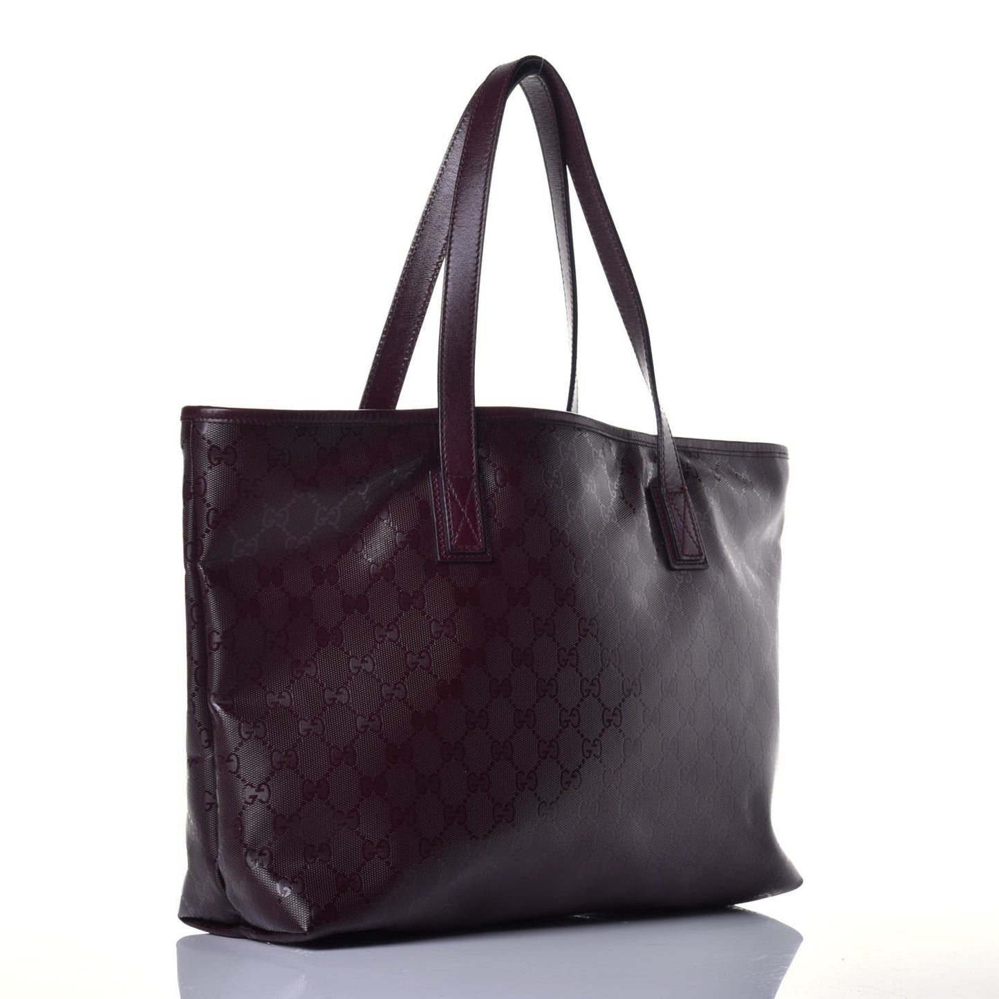 Imprime Monogram Medium Zippered Tote Bordeaux