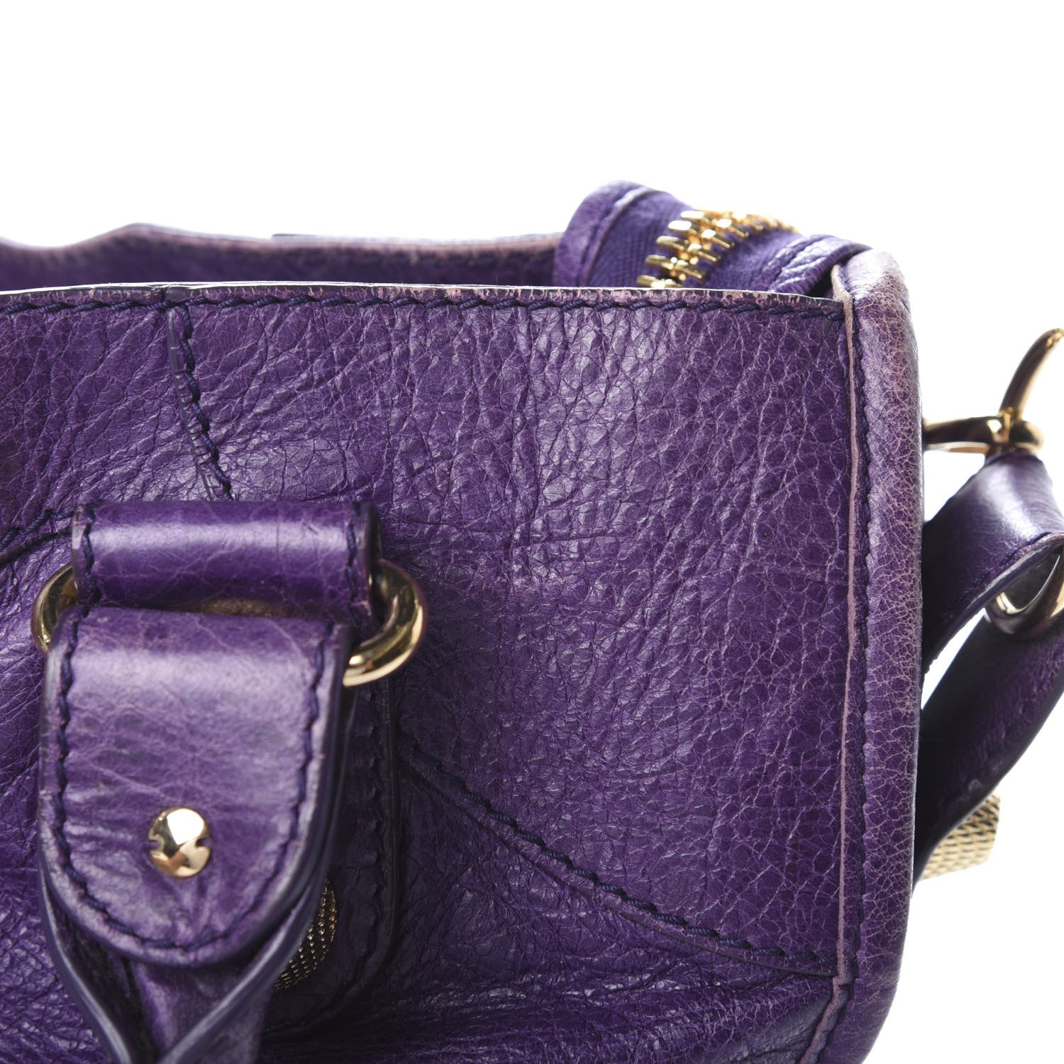 Balenciaga Agneau Giant 21 Gold Hardware City Dark Violet 12 of 16