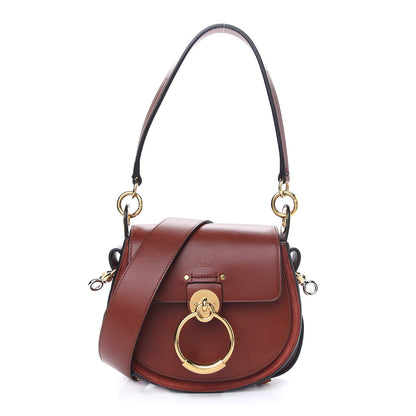 Chloe Calfskin Small Tess Bag Sepia Brown 1 of 8