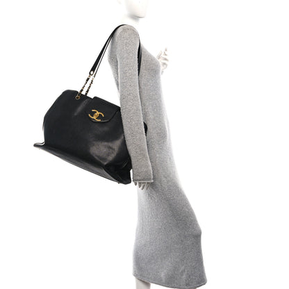 Chanel Caviar XL Weekender Bag Black 2 of 10