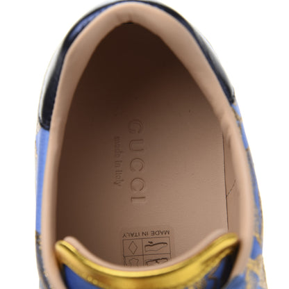 Gucci Lurex Jacquard Crystal Sylvie Web Branches Womens Ace Sneakers 36 Pervinca Gold 7 of 10