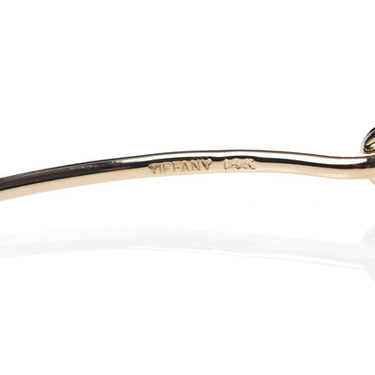 Tiffany 14K Yellow Gold Emerald Hook Bracelet 4 of 5