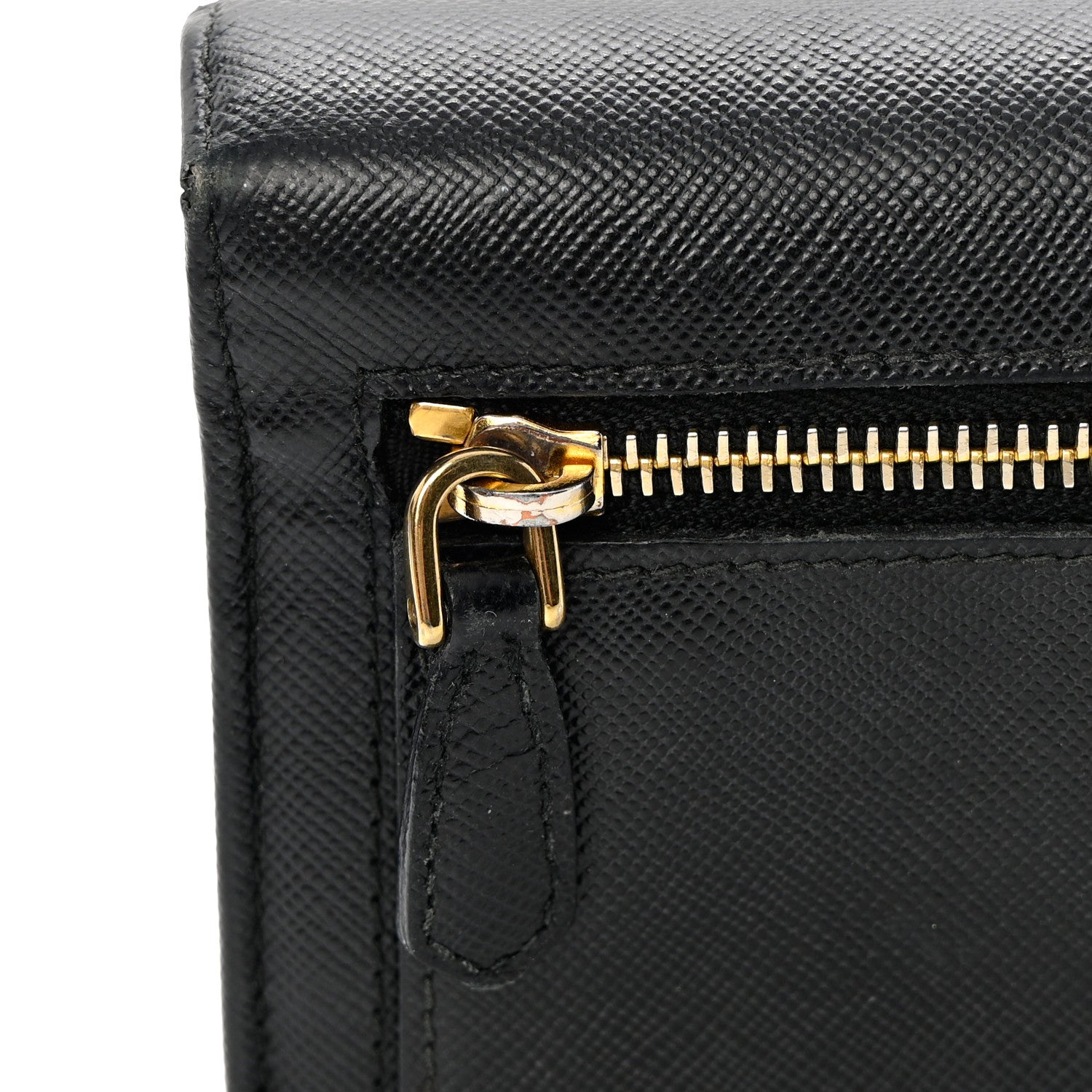 Prada Saffiano Bow Continental Wallet Black 17 of 17