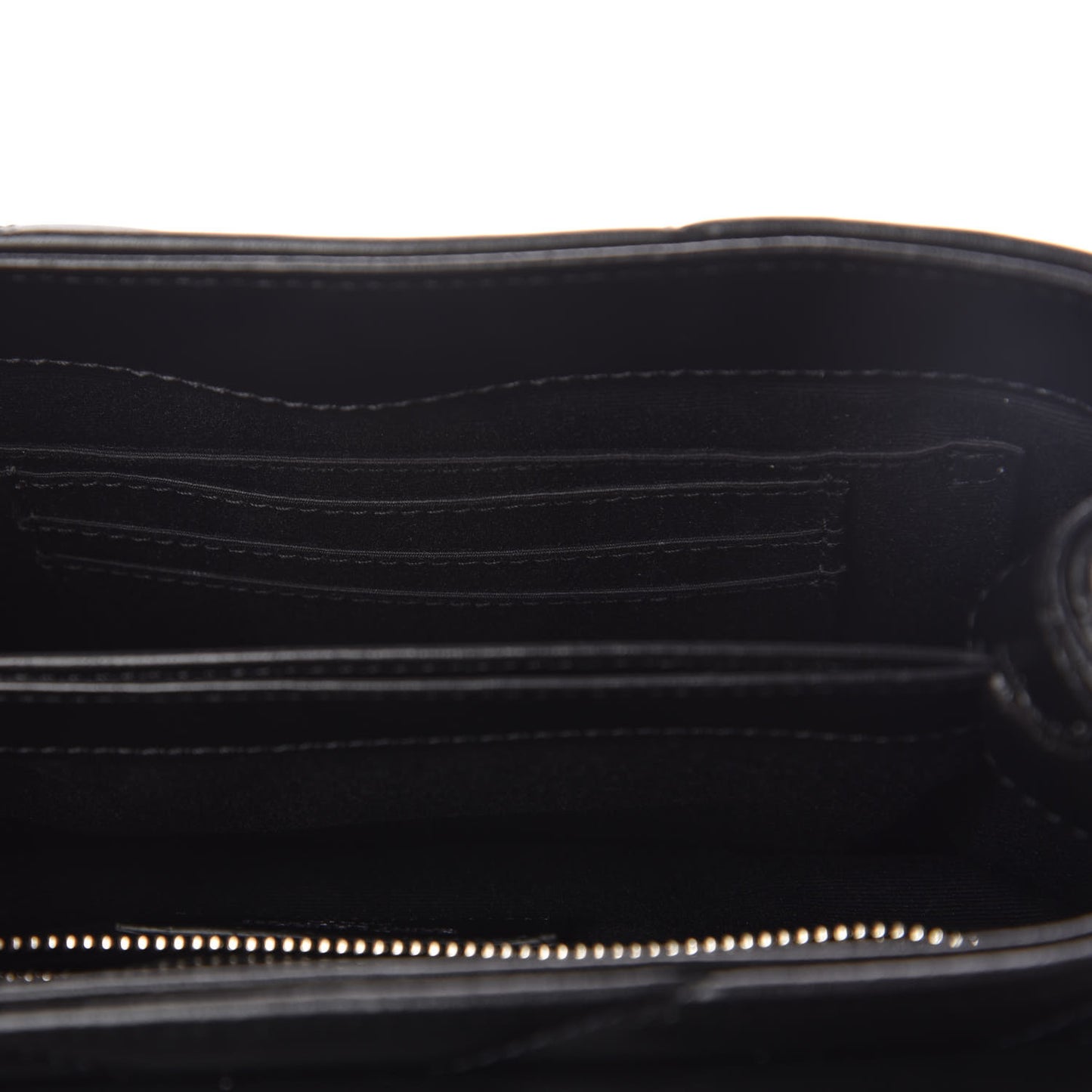 Calfskin Y Quilted Monogram Toy Loulou Crossbody Bag Black
