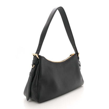 Prada Soft Calfskin Medium Aimee Shoulder Bag Black 2 of 10