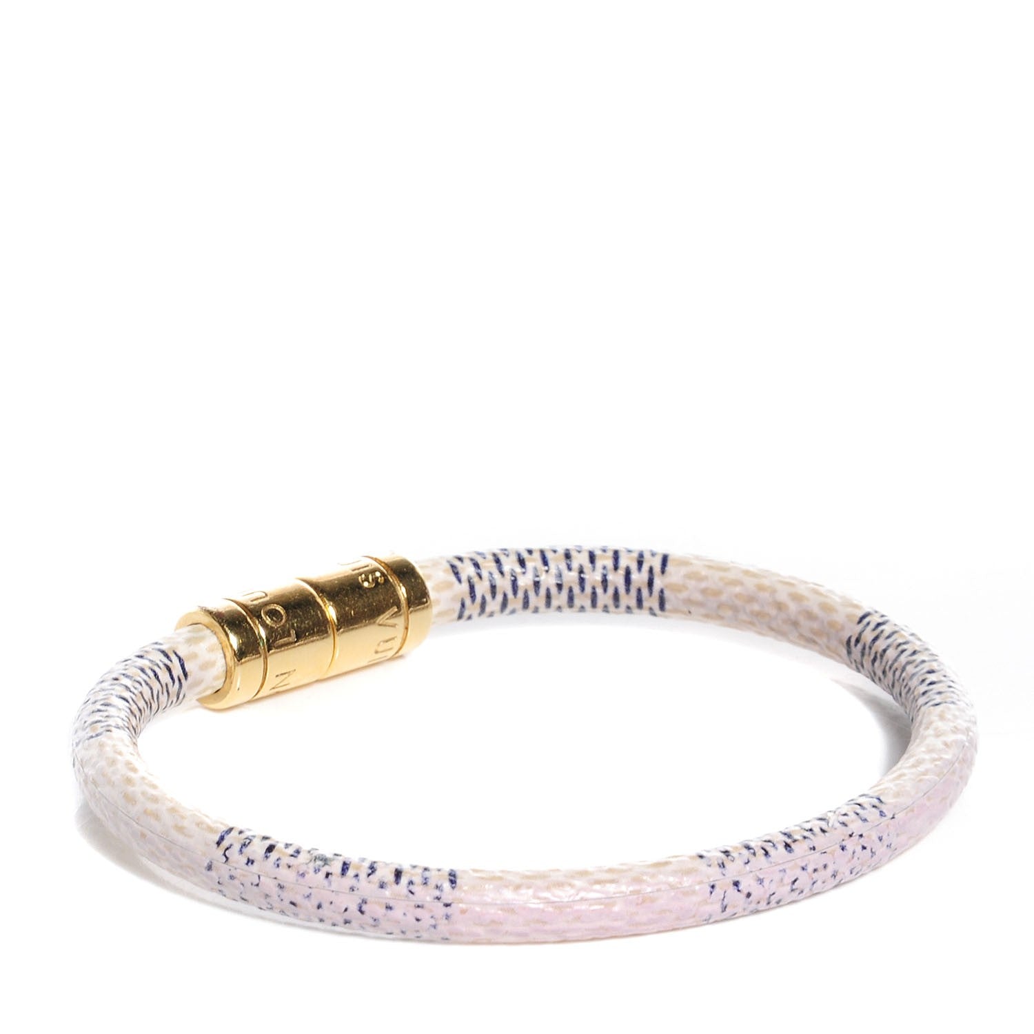 Louis Vuitton Damier Azur Keep It Bracelet 17 3 of 4