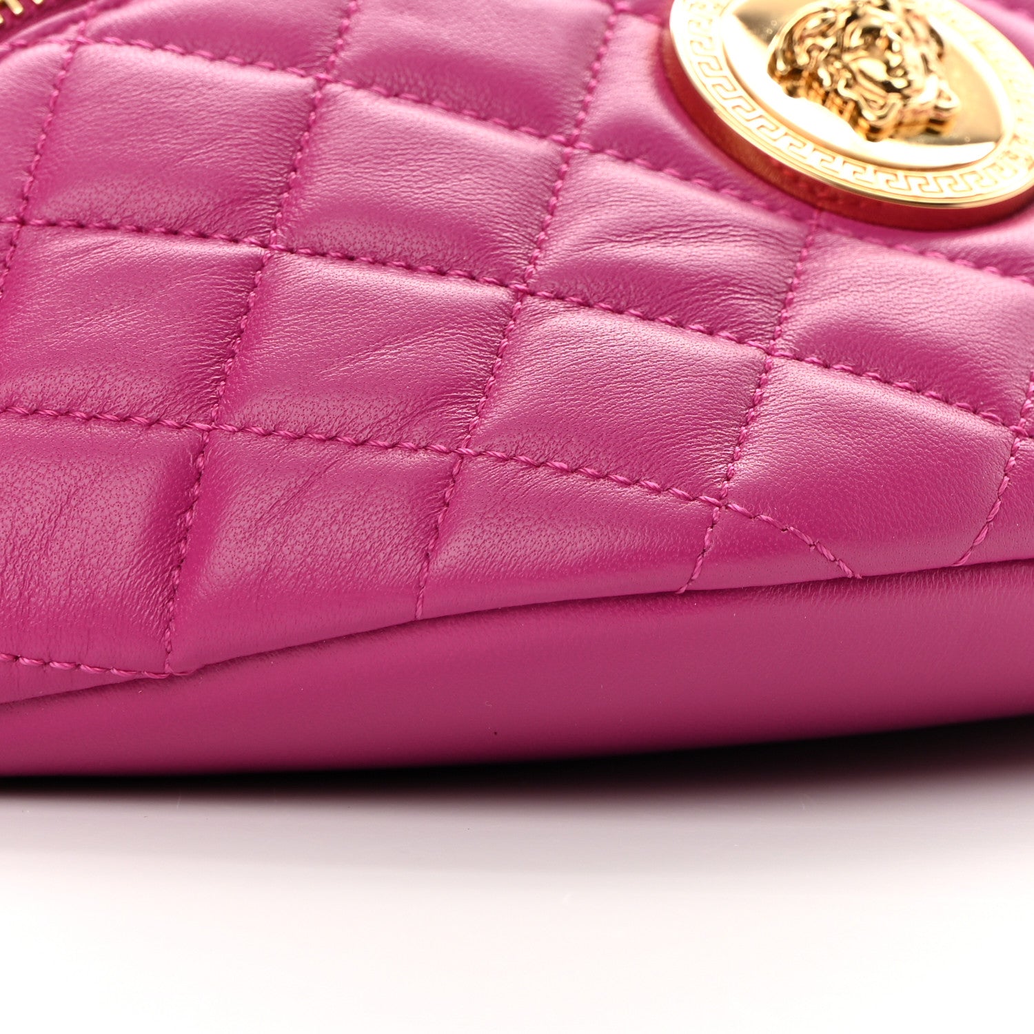 Versace Nappa Quilted Medusa Belt Bag Pink 9 of 14