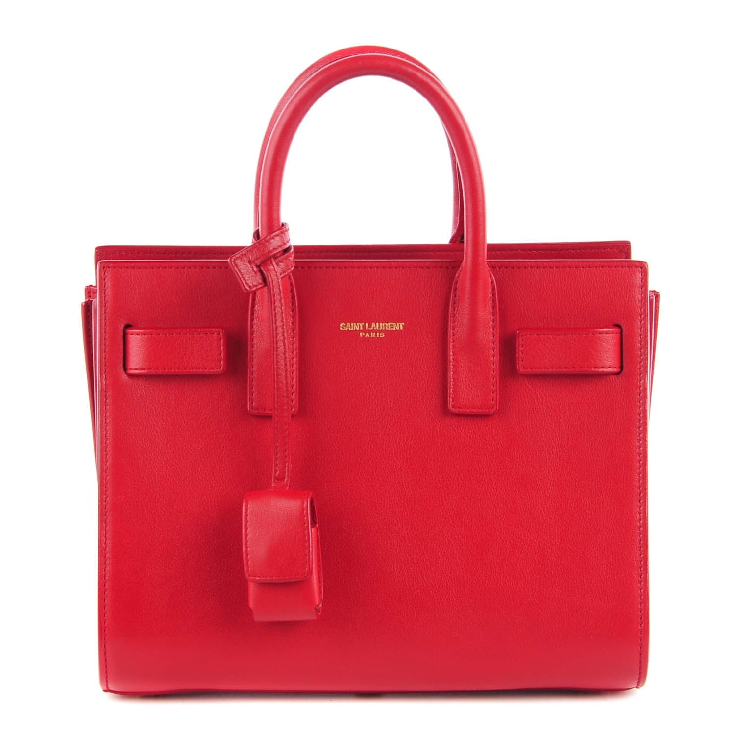 Saint Laurent Calfskin Nano Sac De Jour Lipstick Red 1 of 9