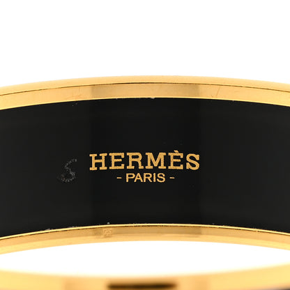 Hermes Enamel Printed Wide Clic Clac A Pois Bracelet 65 Indigo 3 of 3