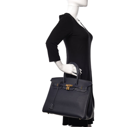 Hermes Togo Birkin 35 Bleu Nuit 2 of 34