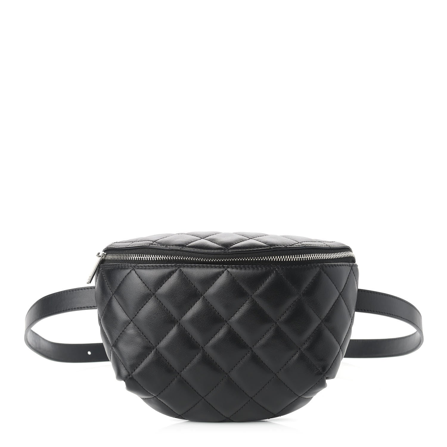 Chanel Lambskin Quilted Waist Belt Bag Black 1 of 9