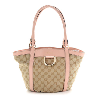 Gucci Monogram Small Gold D Ring Tote Pink 2 of 28